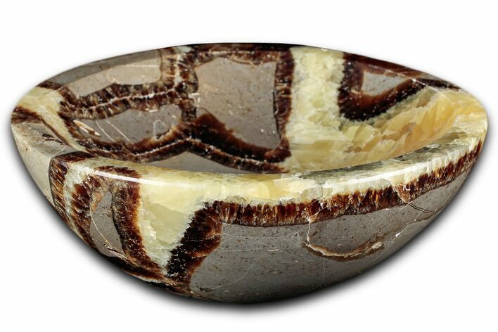 Eye-Eatching, Polished Septarian Dish - Madagascar #350229